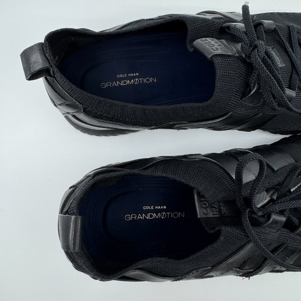 Cole Haan Grandmotion Shoes Men Size 13M Black Woven Sneakers Athletic C28528 - Picture 8 of 11